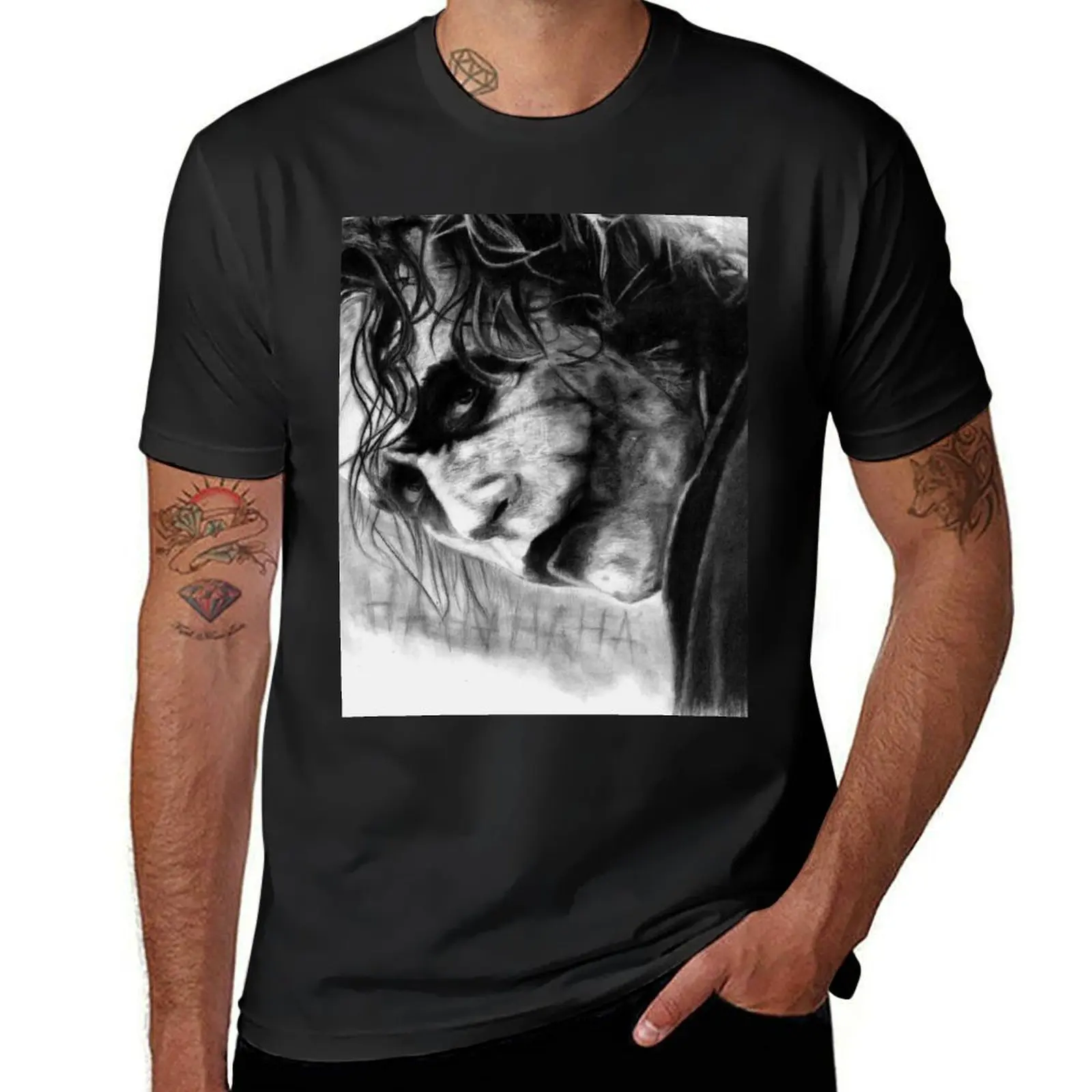 Heath Ledger T-Shirt aesthetic clothes summer clothes Aesthetic clothing oversized mens cotton t shirts