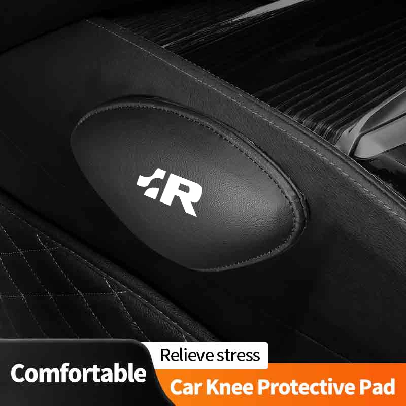 Car Seat Knee Pad Leather Elbow Rest Mat Leg Cushion Accessories For VW Scirocco Jetta Beetle Golf Passat Polo Tiguan