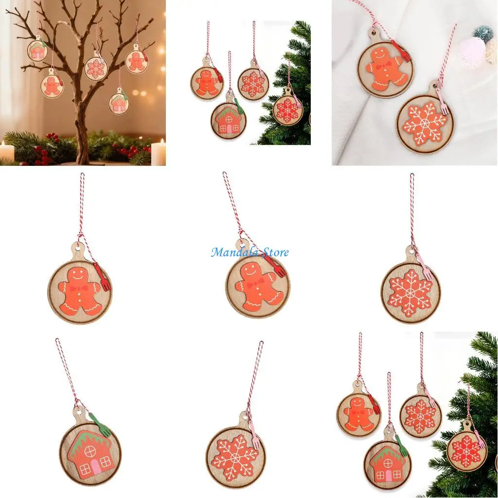 

U2JC Durable Efficient Christmas Cookie Ornament Natural Materials User Friendly Holiday Homes Decors Accessories