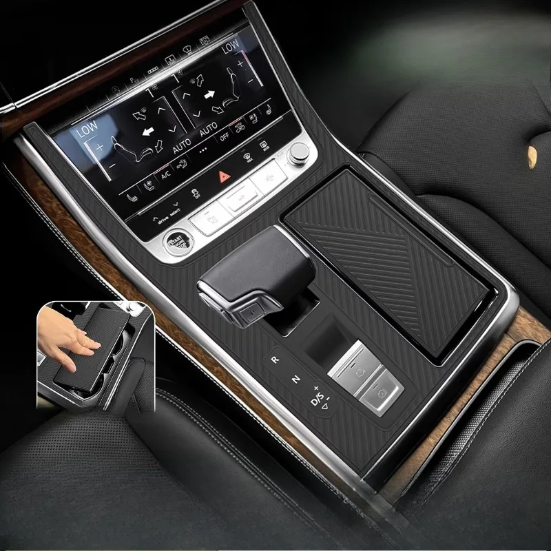 

For 2020-2025 Audi Q7/Q8 Gear Panel Central Control Gear Silicone Pad Anti-skid Protective Film Interior Special Modification