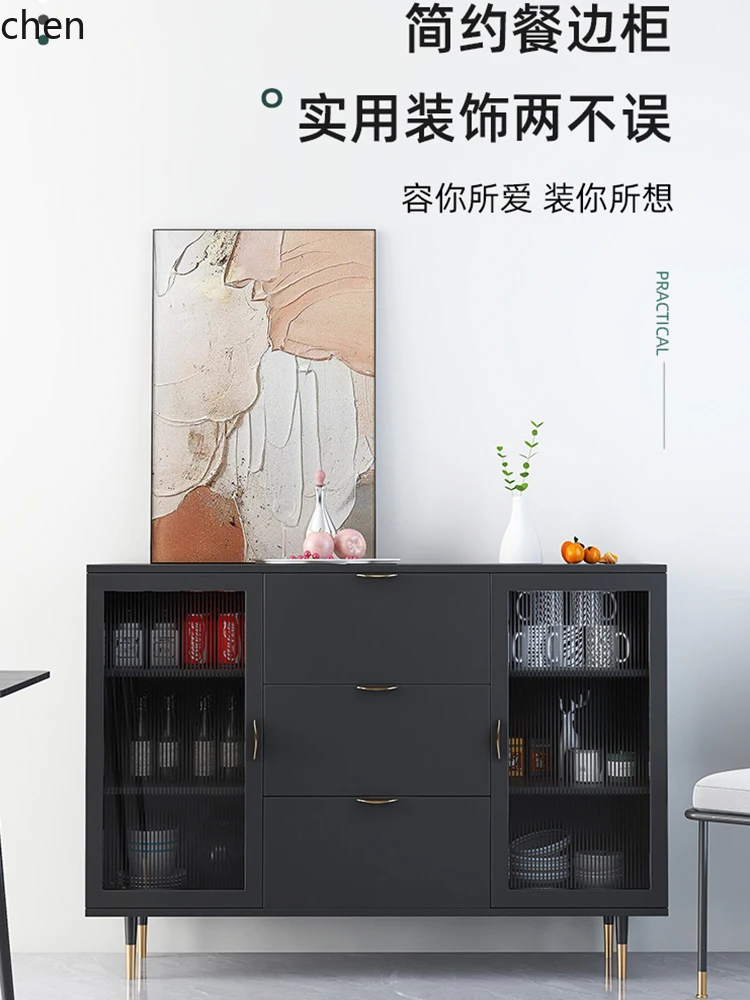 YFY Kitchen Cabinet Locker Living Room Wall Home Cupboard Light Luxury Tea Cabinet