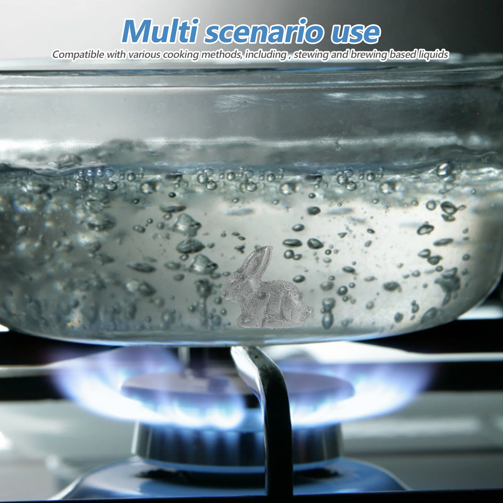 

6pcs Cast Iron Rabbit Cooking Tool Natural Iron Supplement For Vegan Pregnancy Athletes Iron-Rich Diet Support