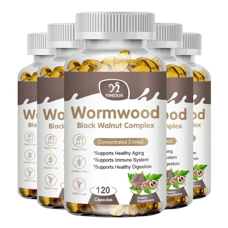 

Комбинация полыни — черный орех — очищение и детоксикация кишечника — 120 капсул