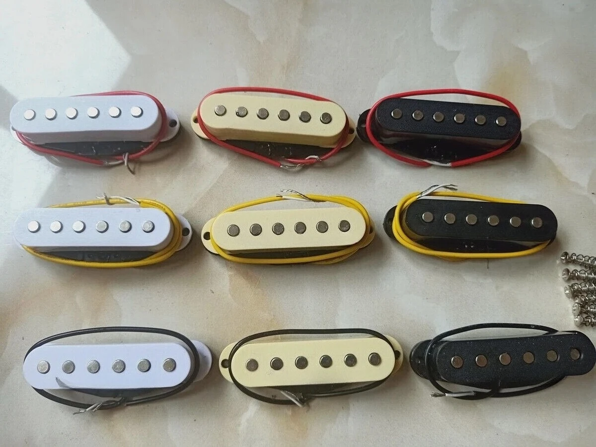 

Комплект гитарных звукоснимателей HR-SSL-1: пассивные звукосниматели Single Coil RWRP для бриджа и нейка электрогитары