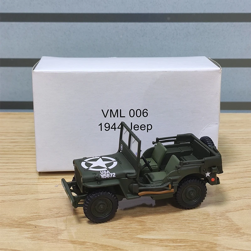 Scale model 1:43 1944 WILLYS JEEP off-road vehicle die-cast alloy car model collection decoration, Children\'s Day gift for boys.