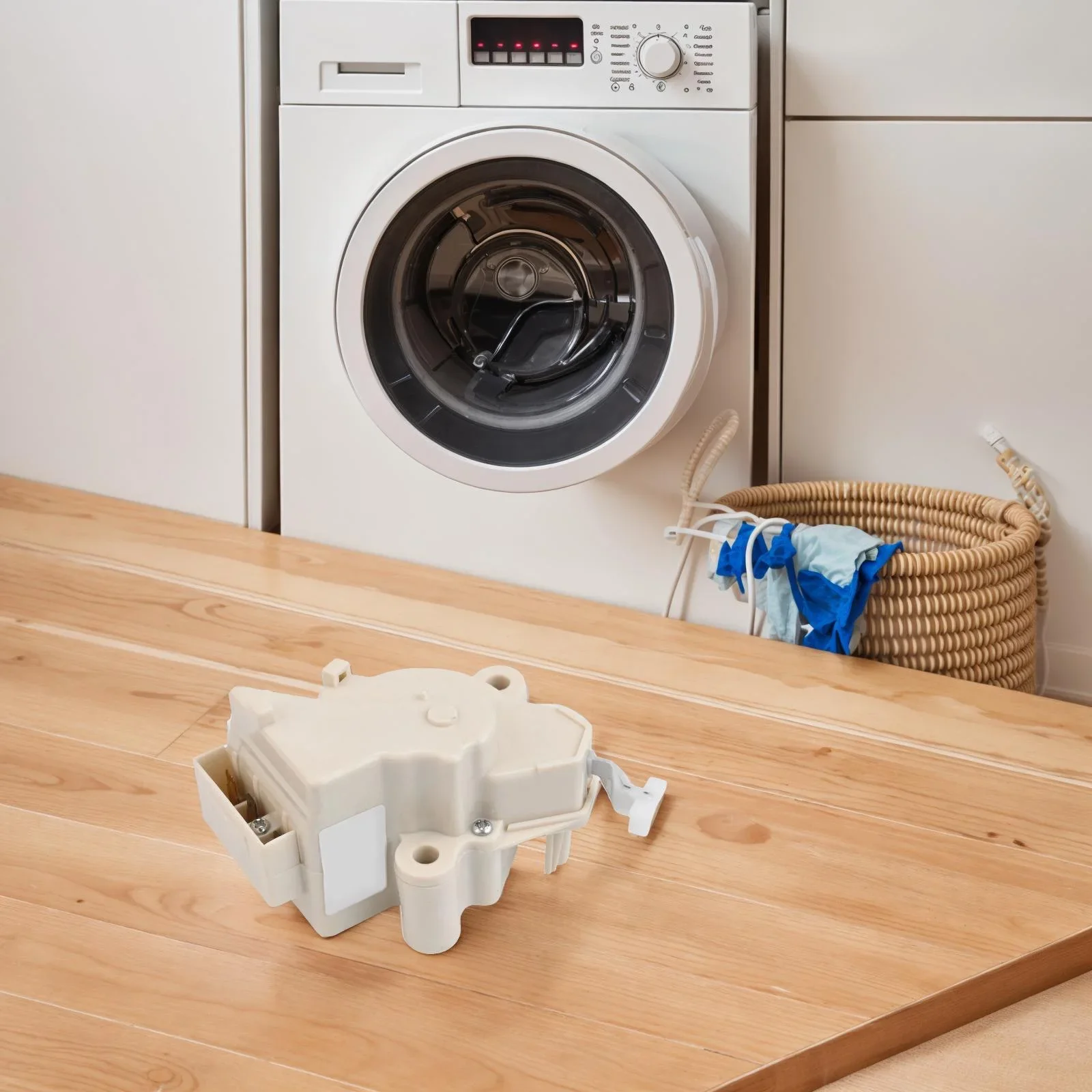 

1pc 220V Drain Valve Motor Dual Puller Drain Valve Motor PQD-703 XPQ-6A QC22-1 For Fully Automatic Washing Machines