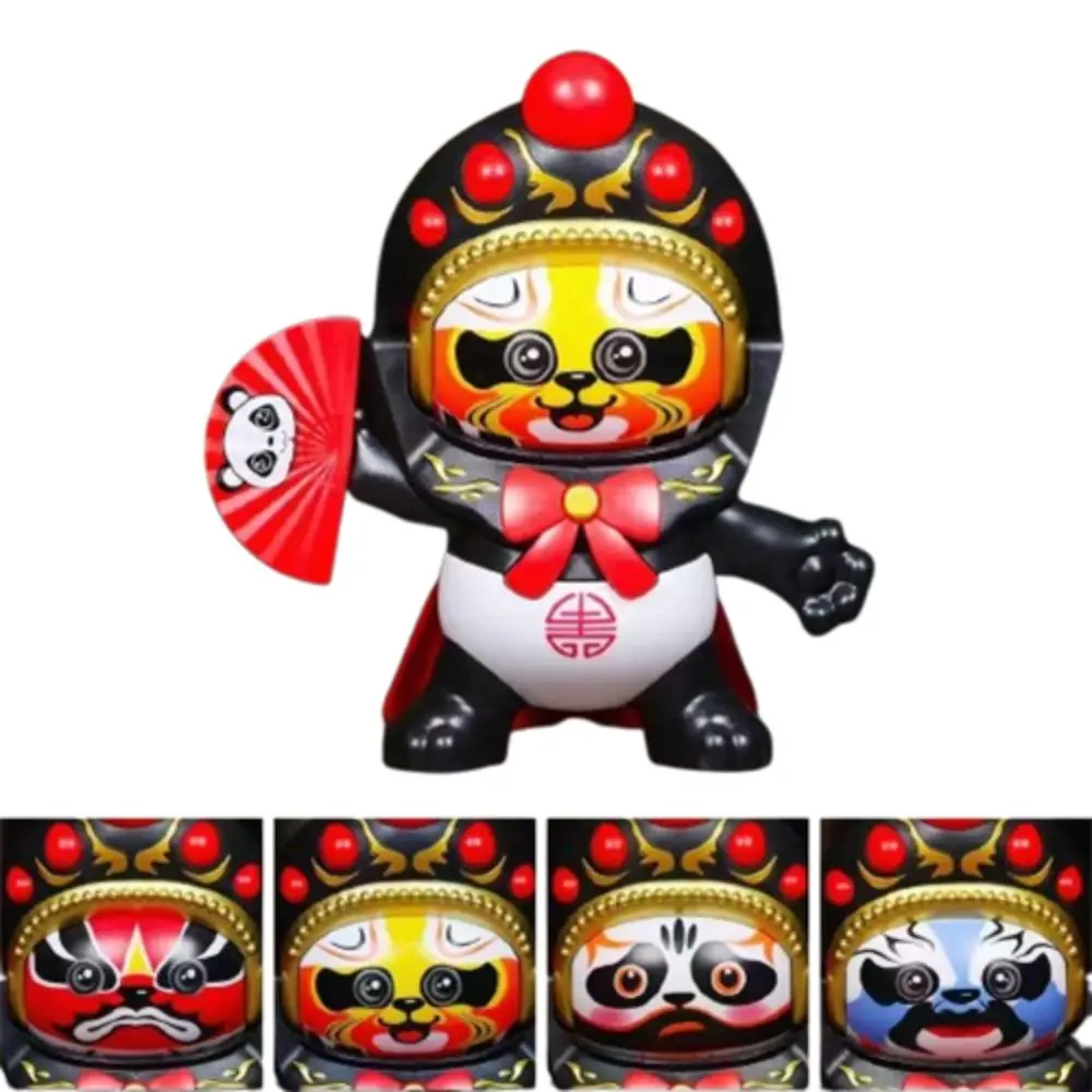 Face Change Sichuan Face Changing Doll Sichuan Opera Chinese Style Face Changing Panda Doll DIY Crafts Plastics