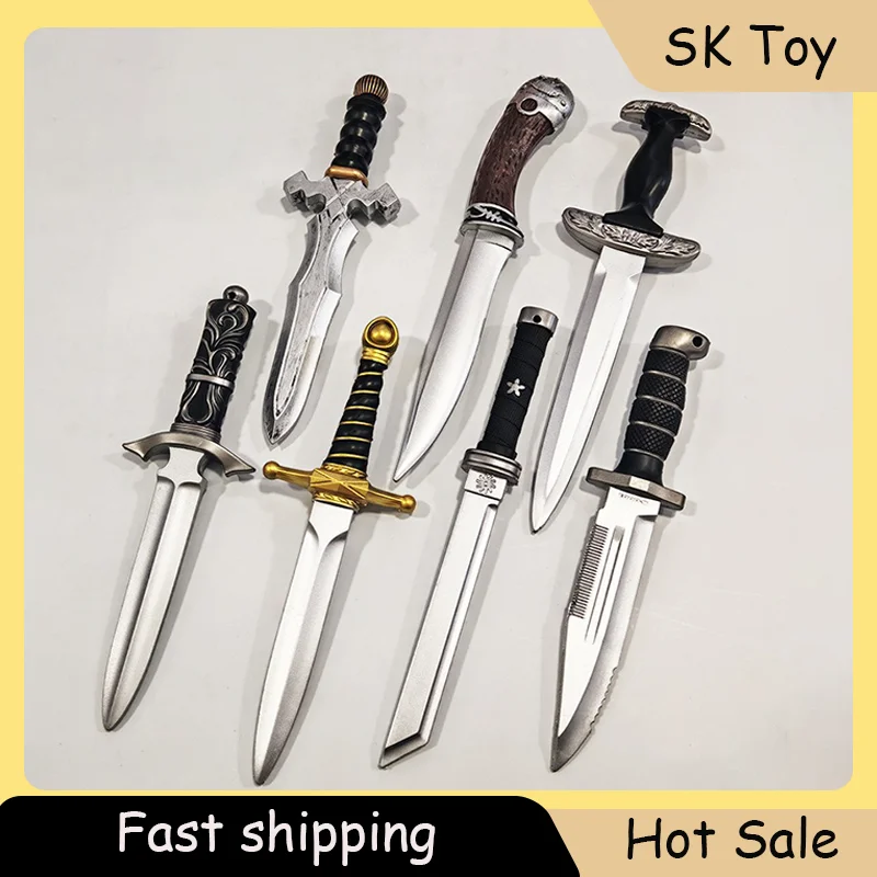 Espadas Cortas de PU de Geralt de The Witcher 3, Modelo de Seguridad, Espada Medieval, Cuchillo de Caza para Juegos de Rol, Accesorios de Cosplay, Adornos, Regalos