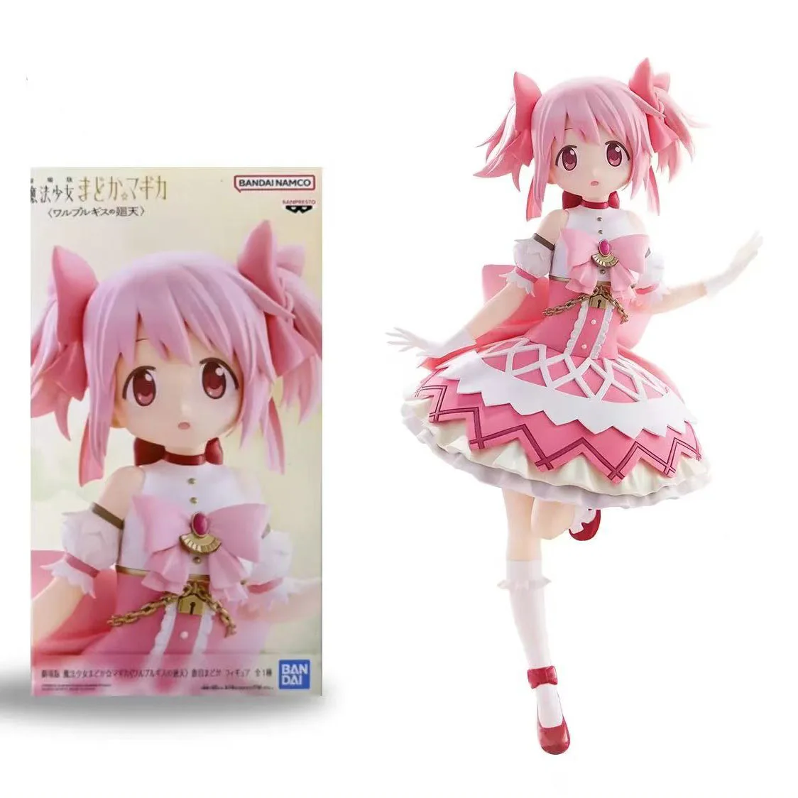 In Stock Original Genuine Bandai Madoka Kaname Puella Magi Madoka Magica Anime Figure Desktop Ornament Gift For Anime Collectors