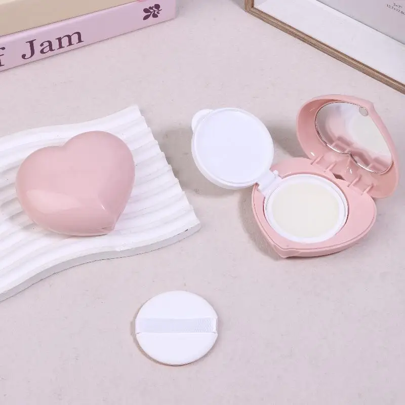 15g/0.5oz 빈 에어 쿠션 퍼프 박스 휴대용 화장품 메이크업 케이스 컨테이너 파우더 스펀지 거울 포함 BB 크림 파운데이션용