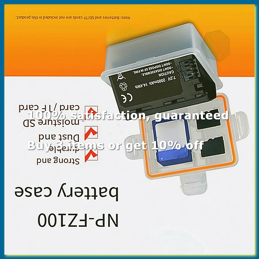 For ILCE-9 A7M3 A7R3 A9 7RM3 Camera NPFZ100 Battery Plastic Holder Case Battery Storage Box
