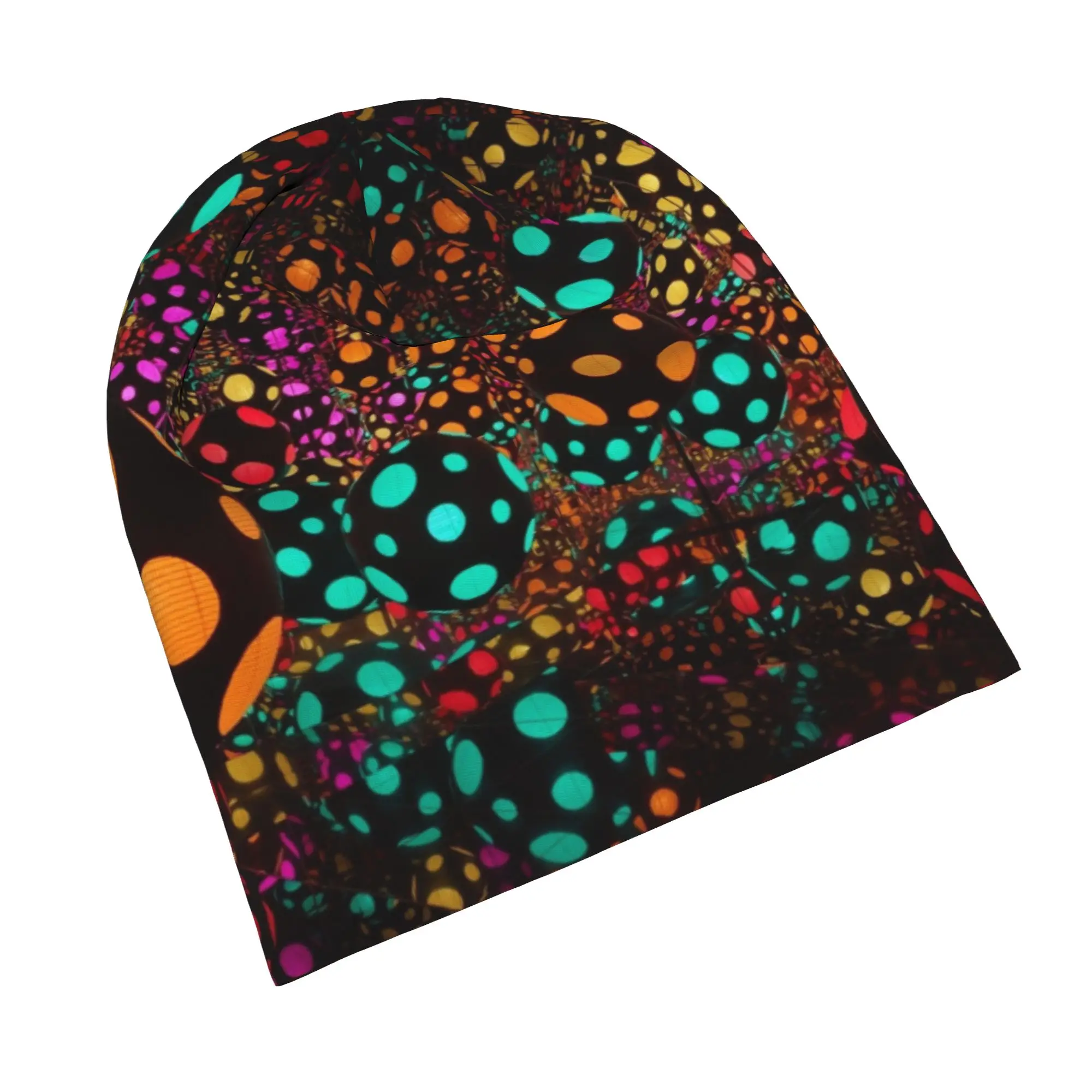 Yayoi Kusama Skullies Beanies Hats Light Ball Colorful Mystery Summer Men Women Street Caps Warm Dual-use Bonnet Hats
