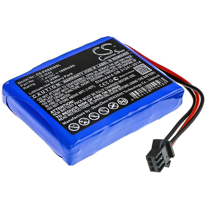 

Li-ion Equipment, Survey, Test Battery for Fluke, 7.4V, 1800mAh , Compatible Models: 830