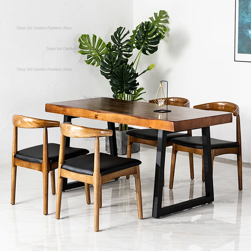 Wooden Nordic Dining Table Kitchen Office Dinette Living Room Dining Table Kitchen Minimalist Design Home Furniture Muebles LLDT