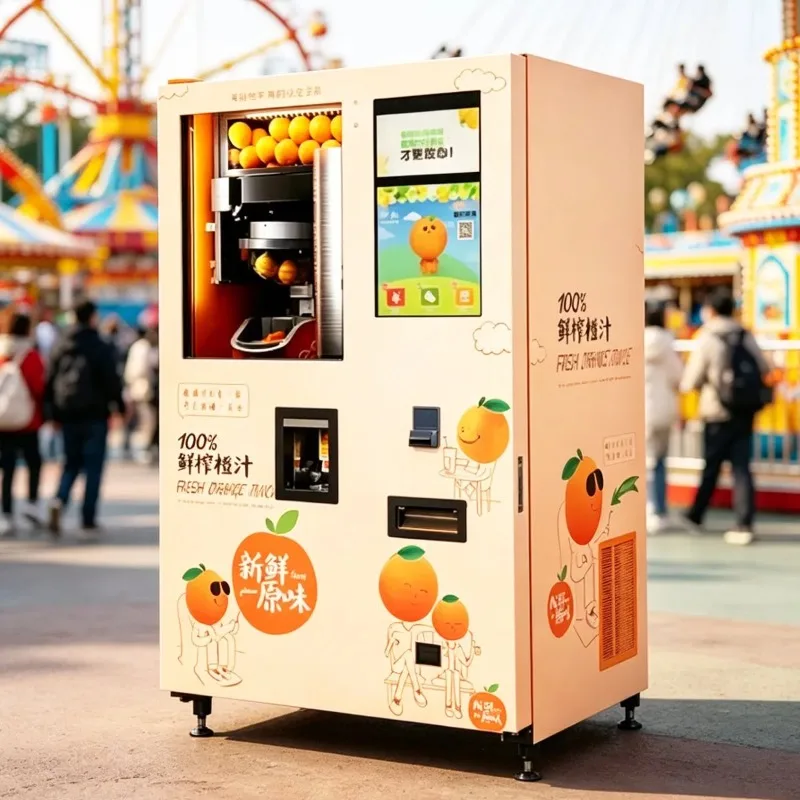 FL Customized Wholesale Premium Safe Orange Juice Vending Machine for Indoor Public Venue Operation