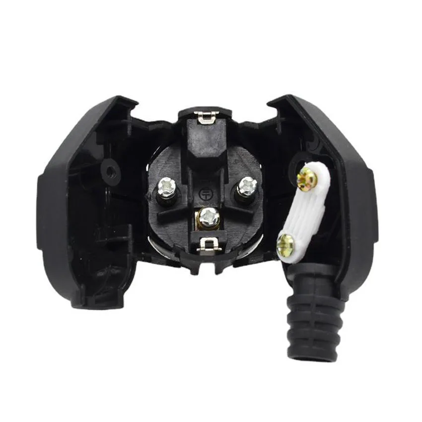 16A EU 4.8mm AC Electrical Power Rewireable Plug Male for Wire Sockets Outlets Adapter Extension Cord Connector plug