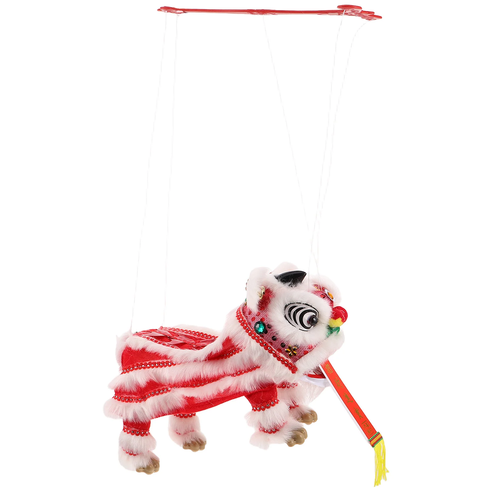 

Кукла из левенной нити: традиционная марионетка из ручной нити для детей, китайский новогодний фестиваль, культурное представление, интерактивное