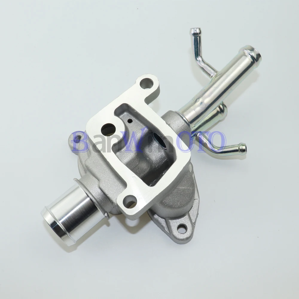 الألومنيوم ترموستات غطاء الإسكان الجمعية منفذ مبرد المحرك صالح لشركة هيونداي أكسنت 06-10 2562026870 2562026120 25620-26870