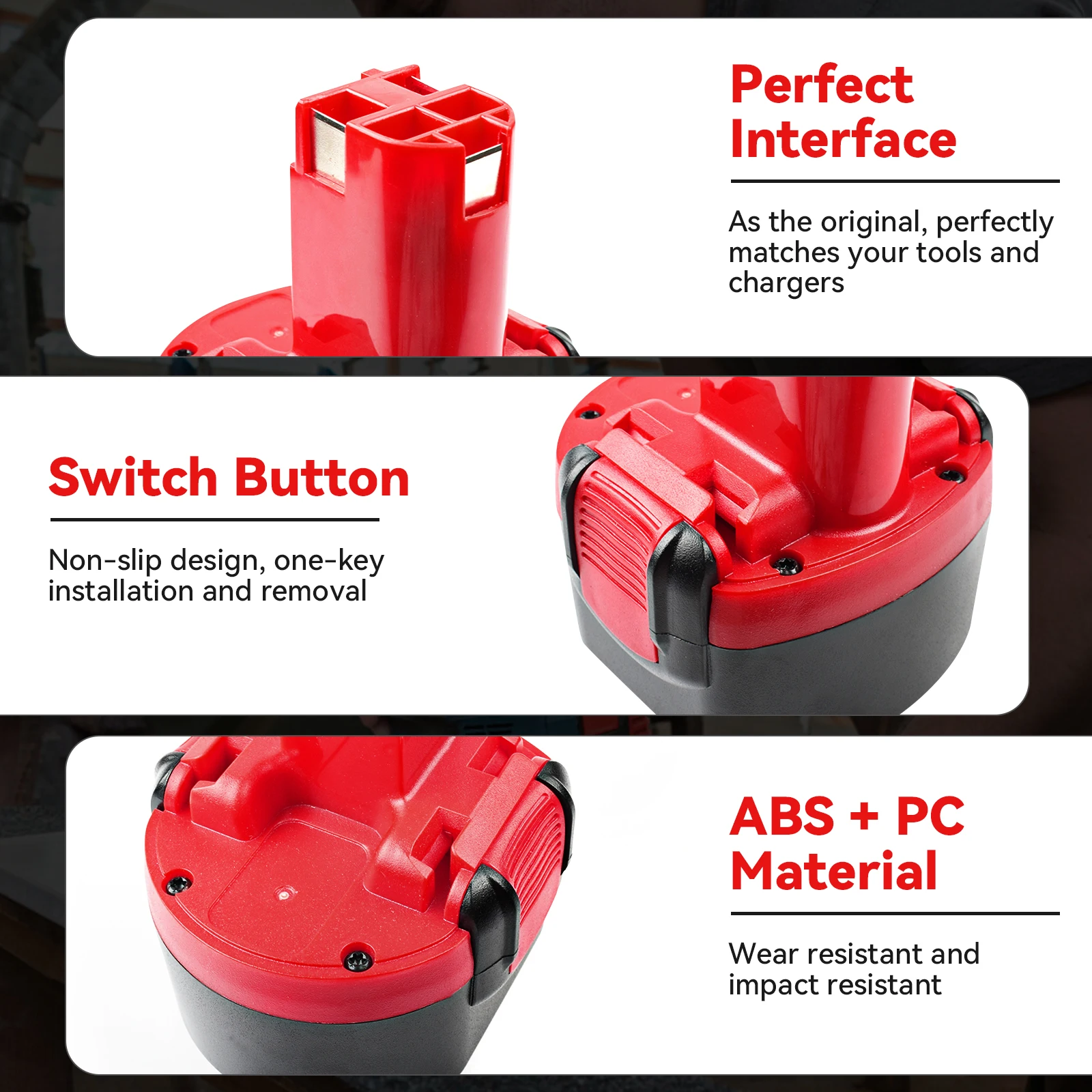 جديد Bottool لبوش BAT038 BAT048 4000mAH/5000mAH 9.6V/14.4V بطارية BAT040 BAT140 PSR 14.4VE-2 ، GSR 14.4 V أداة طاقة البطارية