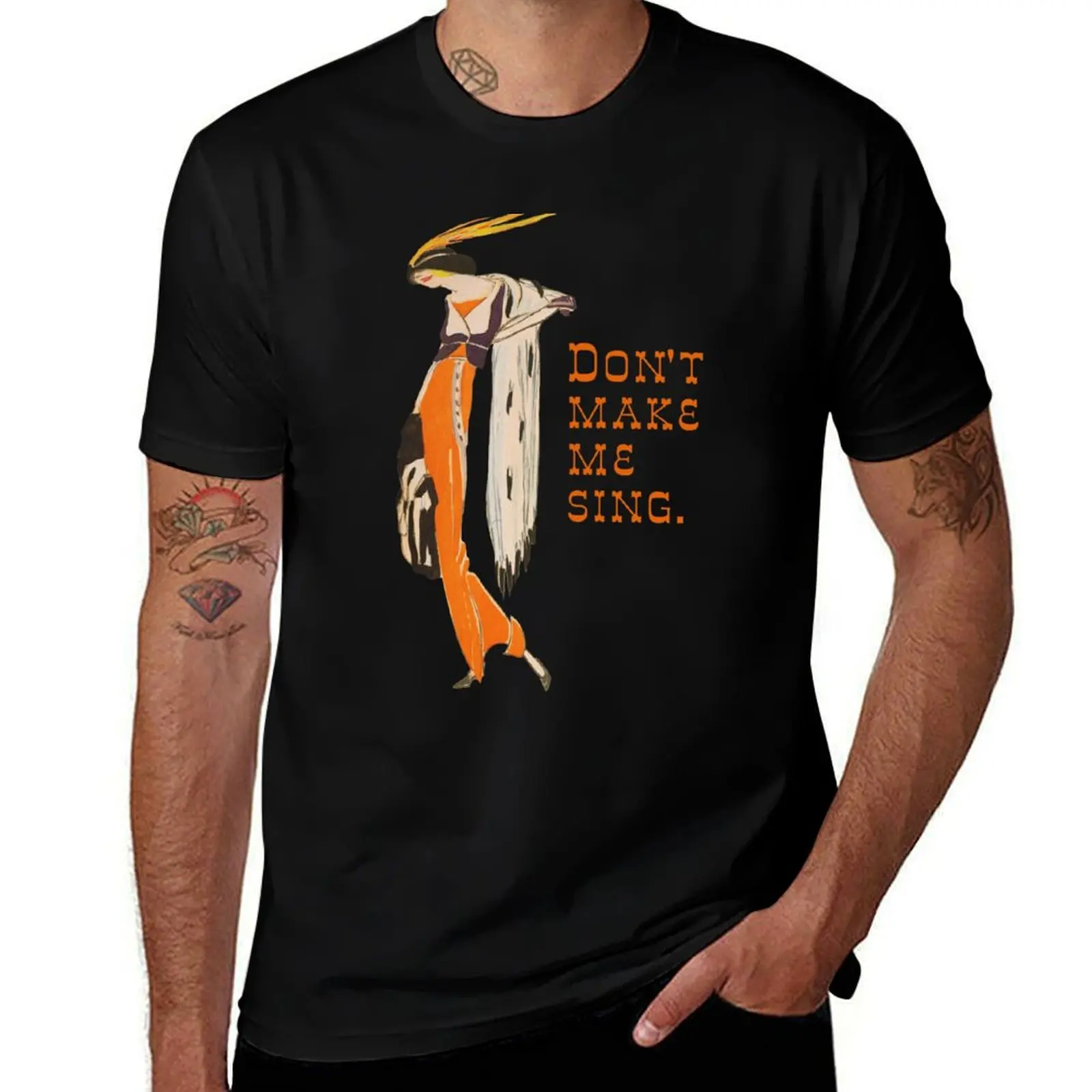 

Me Sing. Make Don't T-Shirt Daily Casual Short Sleeve Tee Shirt