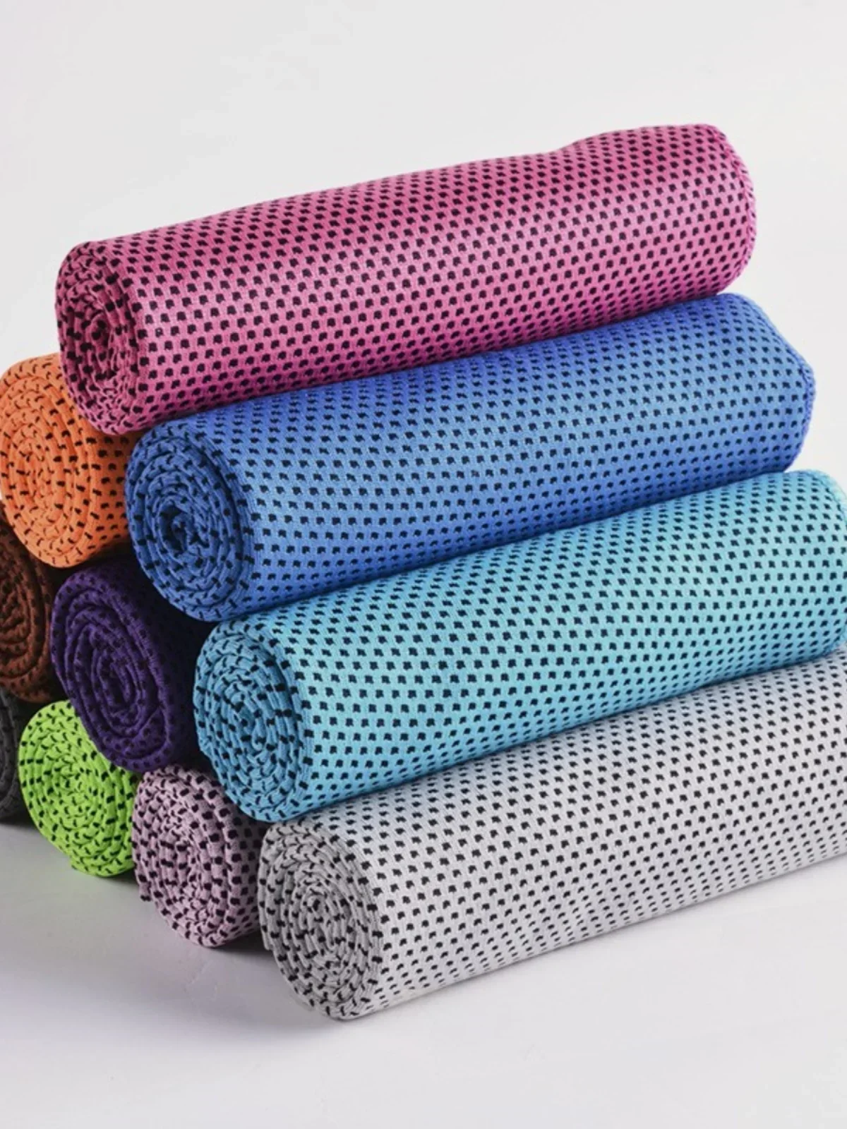 Soft Honeycomb Mesh Fabric Breathable Thin Ice Sensation By The Meter for Clothes Towels Sewing Sports Cloth Fast Dry Blue Red