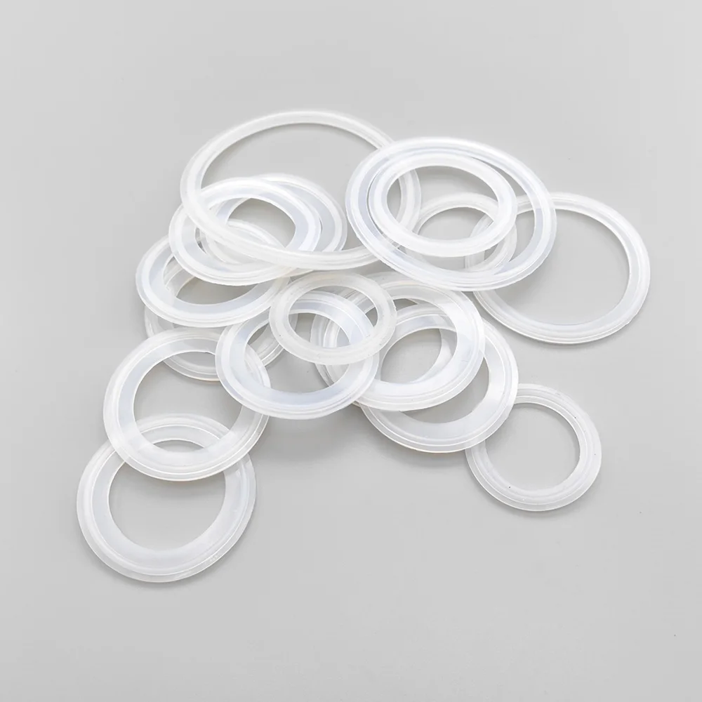 

Food Grade Silicone Rubber Gasket, Sanitary Tri Clamp Ferrule Seal Washer, High Pressure ISO Standard Silicon Seal for Homebrew