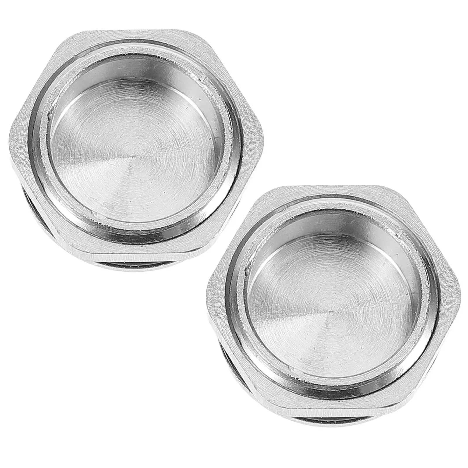 2Pcs Heavy Duty Metal Sealing Plugs Round Hole Closure Stoppers for Household Industrial DIY Applications Tube Container Hole