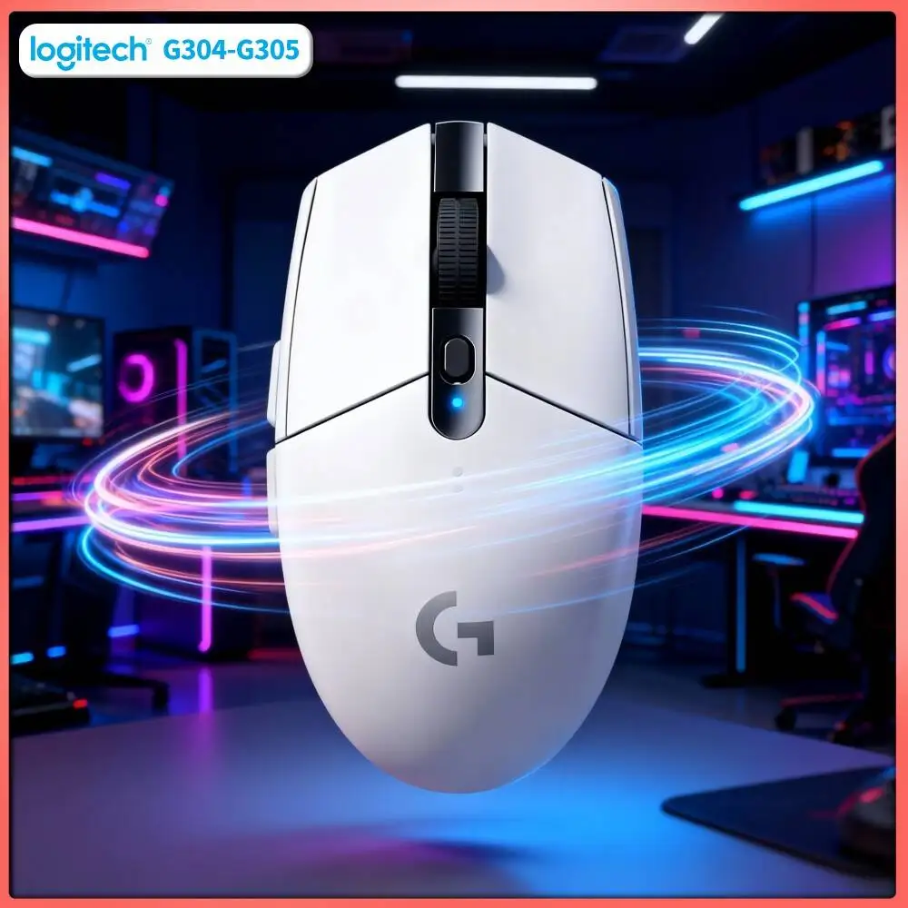 Logitech G304 LIGHTSPEED Wireless Gaming Mouse 12000 DPI HERO Sensor 1ms Latency 250hr Battery High Durability Rating