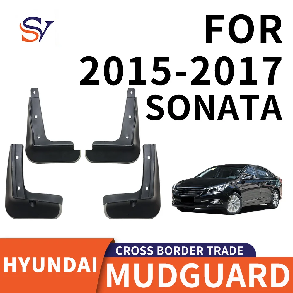 

Mudguard is suitable for 2015-2017 Hyundai 9th generation Sonata Sonata tye mudguard PP soft rubber material flapscar accessorie