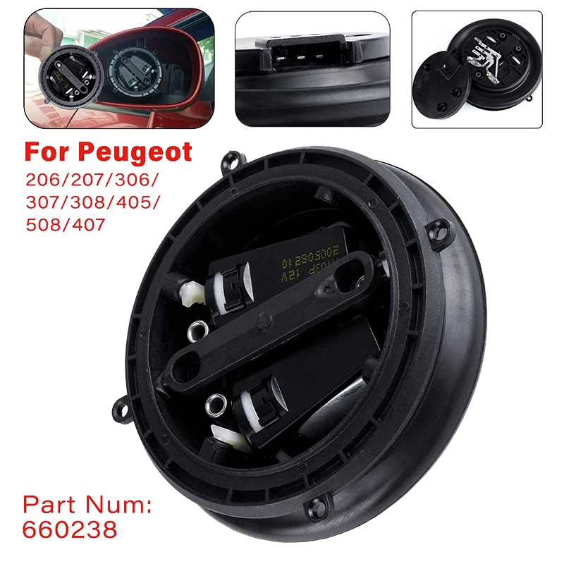 มอเตอร์660246กระจกมองหลังแบบพับได้สำหรับรถยนต์ Peugeot 307 308 408สำหรับ Citroen C5 C4 T7 08 C-Triomphe C5