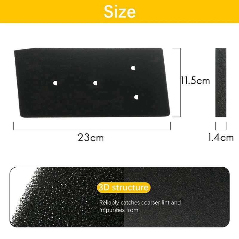 8 قطعة فلتر مجفف لـ Bauknecht Privileg Whirlpool HX 481010716911   فلتر مجفف، مجففات مكثفة قابلة لإعادة الاستخدام، إسفنجة Filtereco-Frie