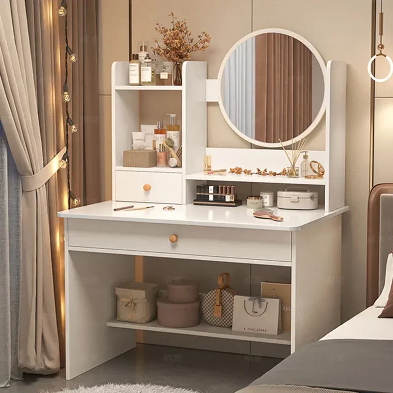 Bedroom Antique Dressing Table Vanity Mirror Drawer Classic Dressing Table European Drawer Storage Aparadores Furniture Makeup image 6