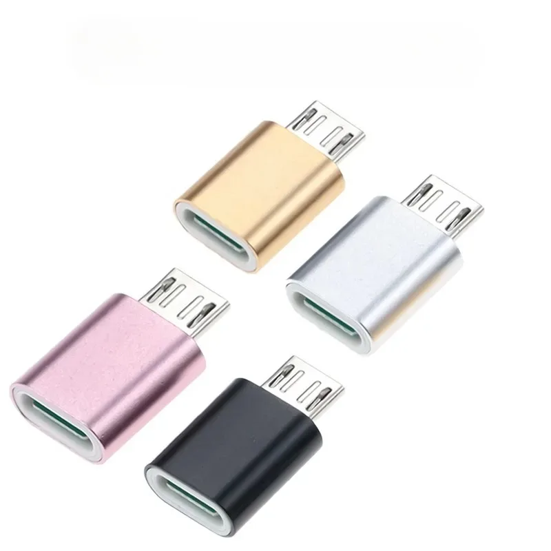 USB نوع C أنثى إلى مايكرو USB ذكر محول موصل ، شاحن ، محولات نقل البيانات ، V8 الشحن #5