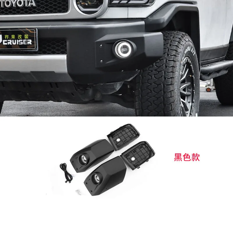 For 07-22 Toyota FJ Cruiser front bumper corner replacement installation with fog lamp corner bumper front bumper modification