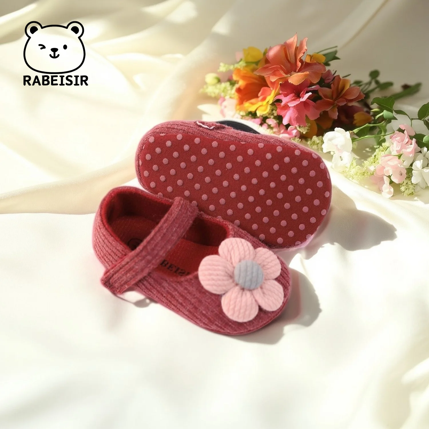 أحذية أطفال بناتي للأطفال الصغار أحذية ما قبل الخطوة أحذية الأميرة 0-18 شهرًا نعل ناعم قابل للتنفس #5