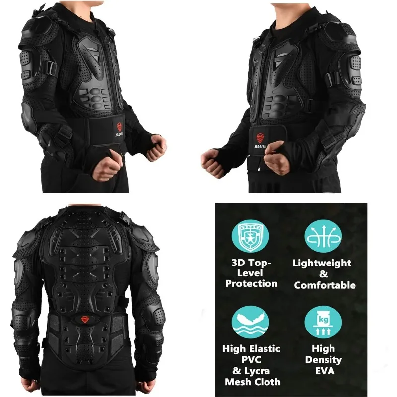 Chaqueta protectora de Motocross para motocicleta, chaqueta de armadura de cuerpo completo, chaqueta protectora para Motos, Protector de armadura de cuerpo completo para carreras para hombres