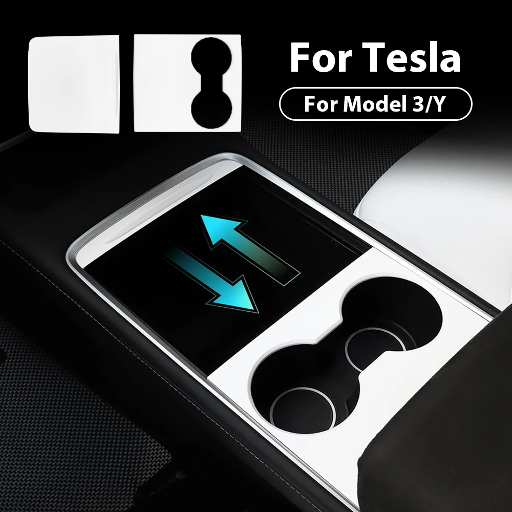 Center Console Cover For Tesla Model 3 Y Central Control Panel Protective Patch For Tesla Decorative Shell Sticker Film 17-2025