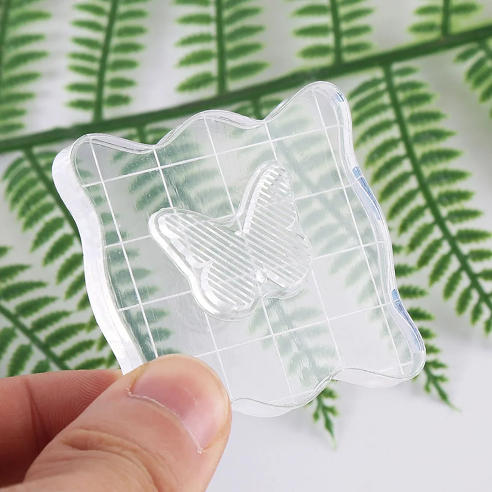 

Crafting Acrylic Stamp Blocks Clear Easy Clean for Kids Projects Scrapbooking Notebook Journal Invitations Collages