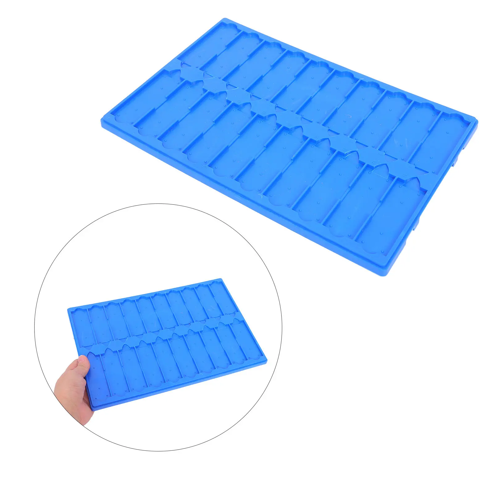 2Pcs Microscope Slide Drying Board Laboratory Slide Holder Multislot Design Secure Sample Drying for Microbiology Cell