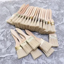 Pinceaux à copeaux avec manche en bois pour peinture de meubles muraux, brosse pour vernis SAF, colles, 2 pouces, 23 pièces