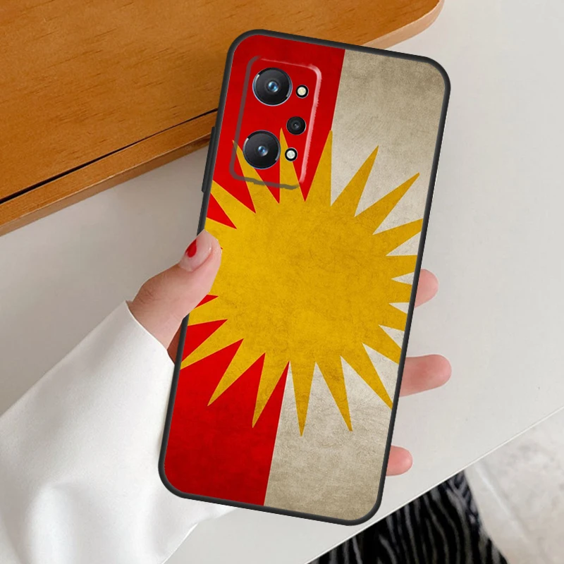 Yazidis Flag For Realme C53 C51 C55 C67 C30 C31 C33 C35 C21Y C25s GT5 9 10 11 12 Pro Plus GT Neo 6 Case