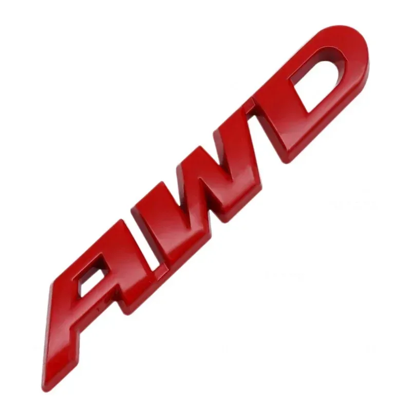 3D Metal Car Letters AWD Logo Emblem Sticker Fender Trunk Badge Accessories For Honda Civic CRV Subaru Mazda Toyota RAV4 Kia - view 5