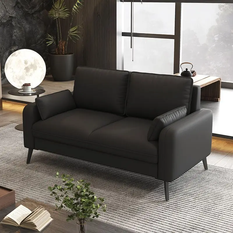 Small apartment rental apartment living room, beauty salon clothing store, hotel reception lounge area, double sofa