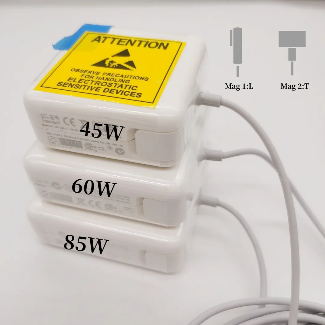 Nowość dla zasilacza Macbook 45W 60W 85W Mag*2 1 kompatybilny zasilacz Macbook Air Pro magnetyczny zasilacz ładowarka A1466