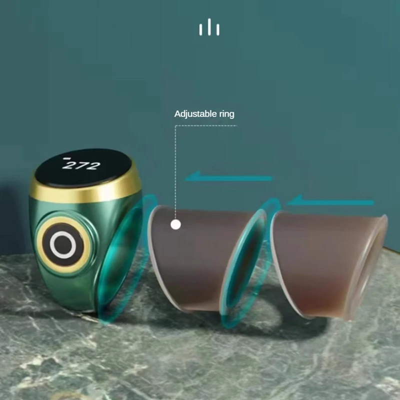 Compteur de Comptage Numérique Électronique à Pression Manuelle, Points Portables de Style Ethnique, Anneau Rechargeable, Urgence