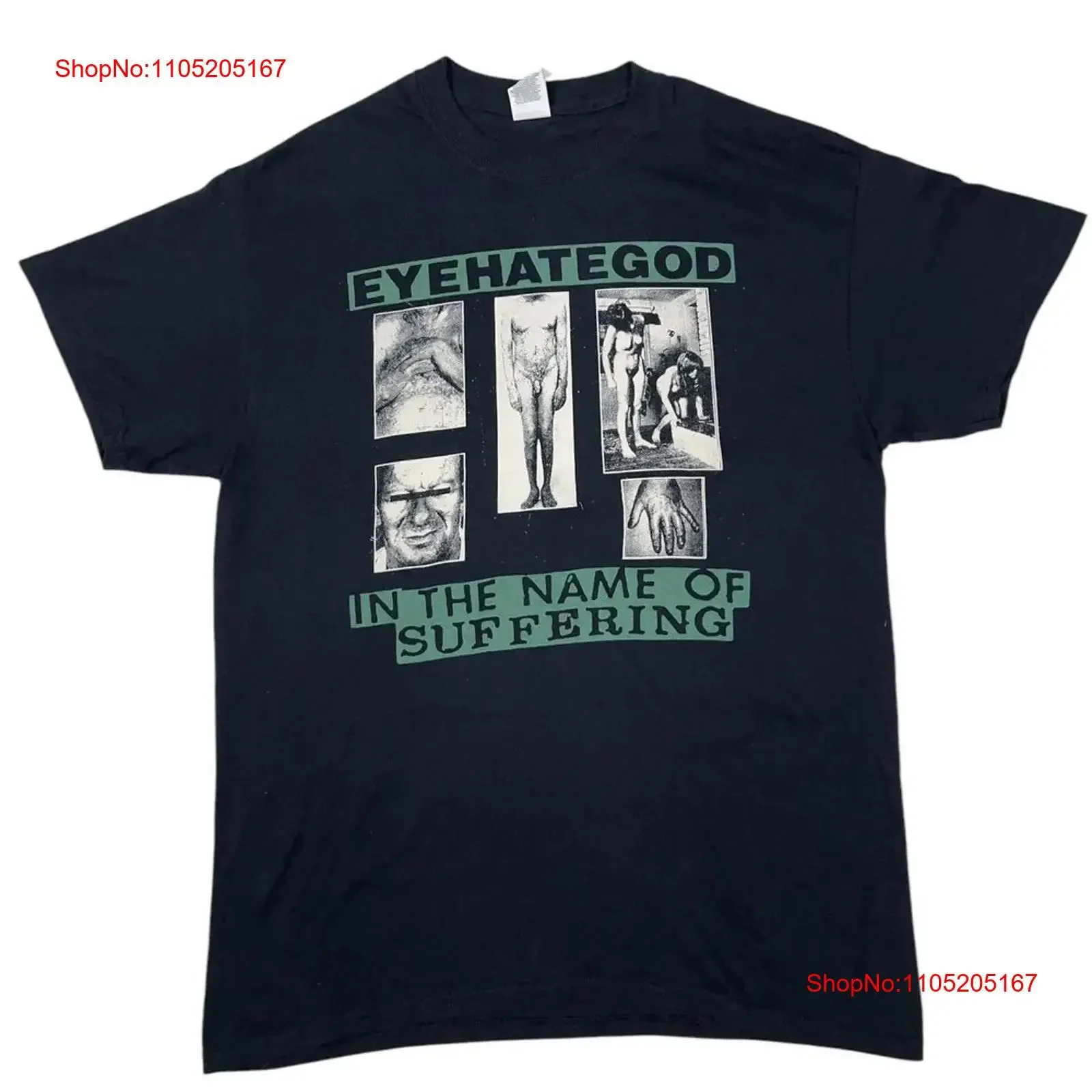 

Винтажная футболка Eyehategod In The Name Of Suffering Sludge QT1244, винтажная стираная графика, повседневная дизайнерская одежда, дышащая