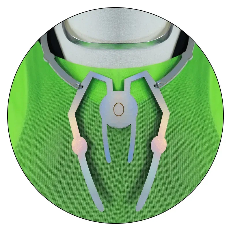 Till Cosplay Alien Stage R7 Blink Gone Green Vest Outfit Costume Parrucca Prop Collana Decor Pantaloni Vestito da prestazione per feste di Halloween