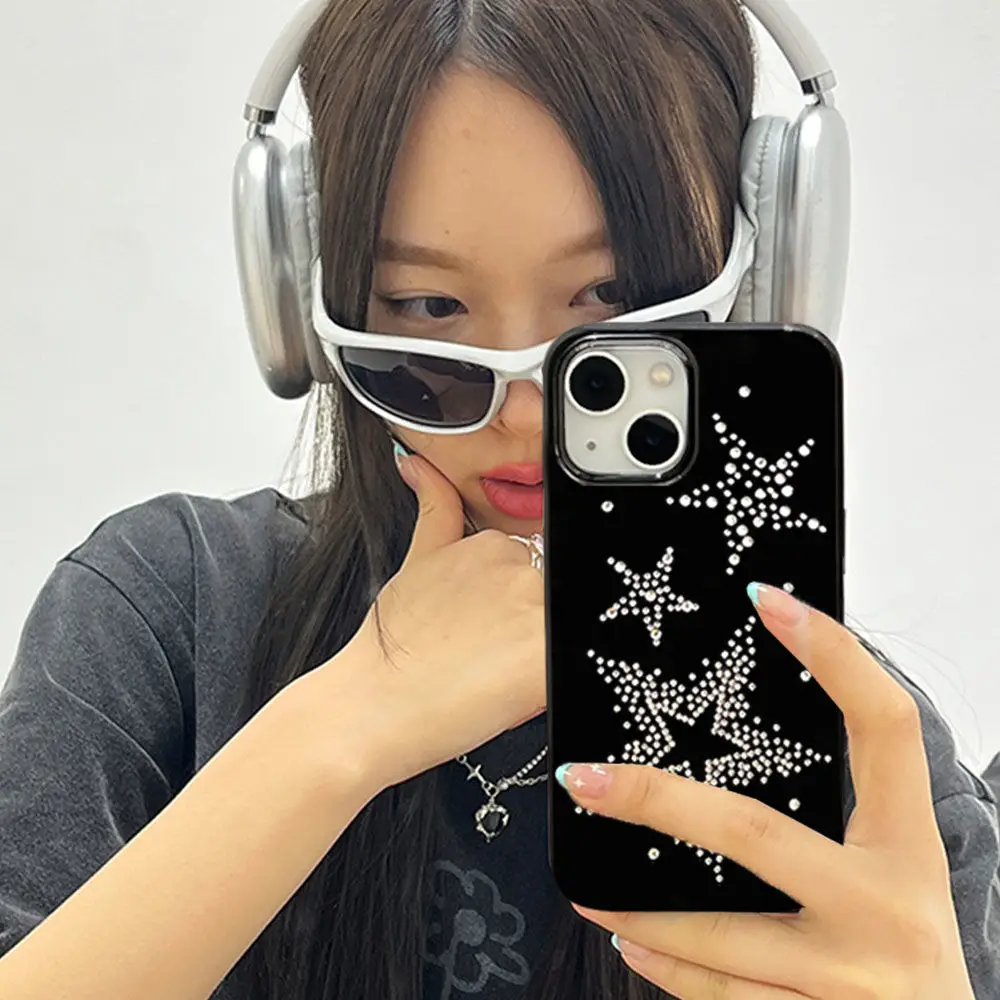 

Punk Vintage Seal Star Phone Case for IPhone 14 11 12 13 Pro Max Korean Fashion INS Phone Case for IPhone XS Max 7 8Plus