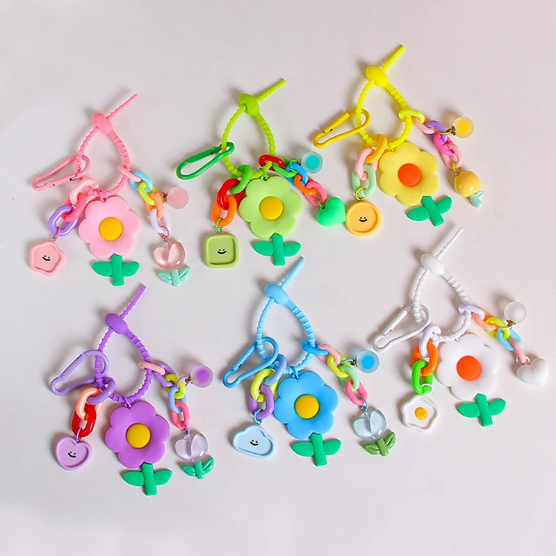 Schattige Tulpenbloem Hanger Sleutelhanger Auto Rugzak Opknoping Decoratie Accessoires Geschenken