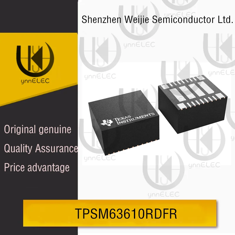 

Original TPSM63610RDFR 36V 8A Synchronous Buck Power Module Integrated Inductor 6.5x7.5mm QFM